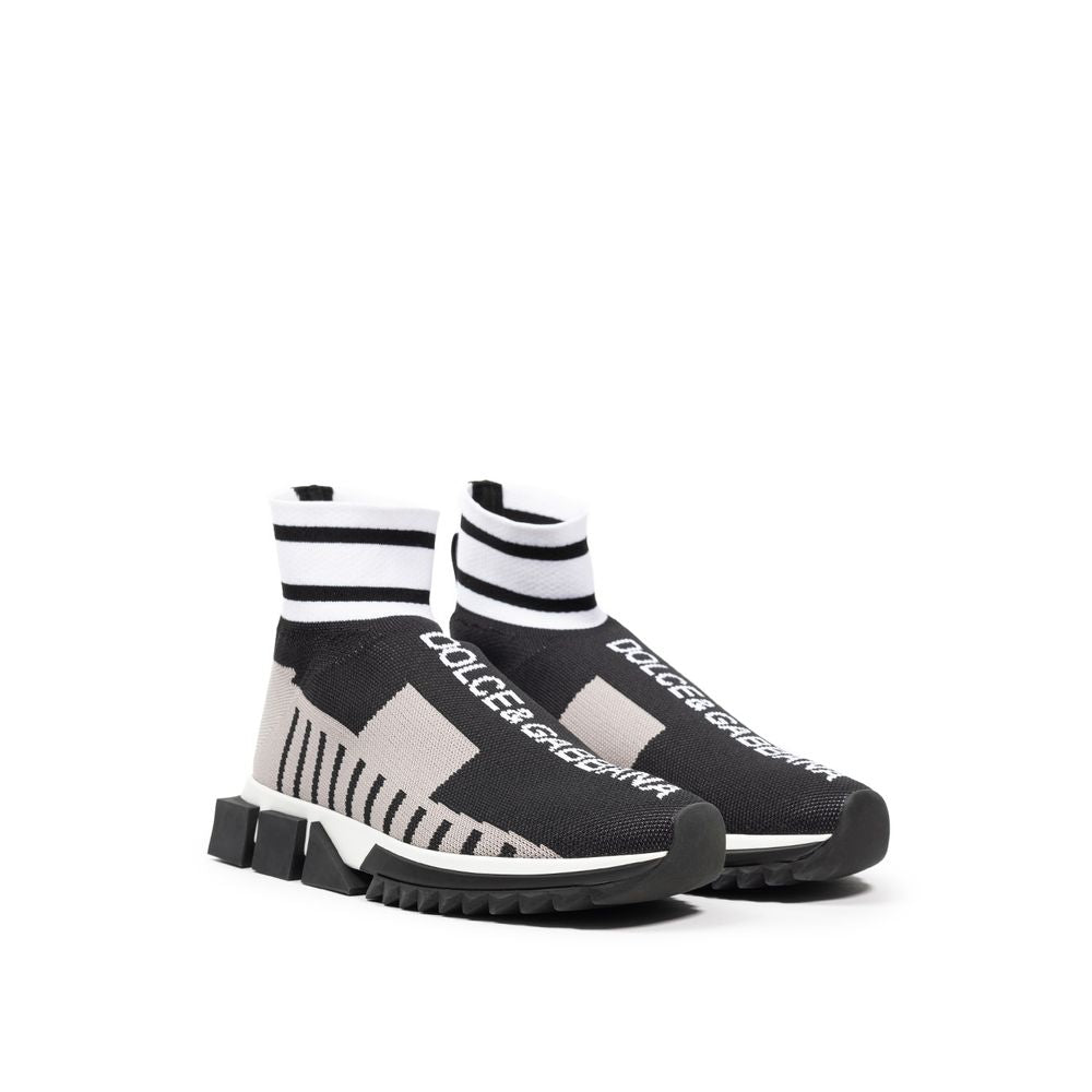 Dolce & Gabbana Black Fabric Sneaker DO-8194676-EU38/US8
