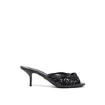 Dolce & Gabbana Black Snake Skin Sandal DO-8207676-EU37.5/US7.5