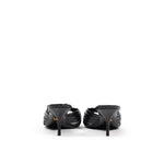 Dolce & Gabbana Black Snake Skin Sandal DO-8207676-EU37.5/US7.5