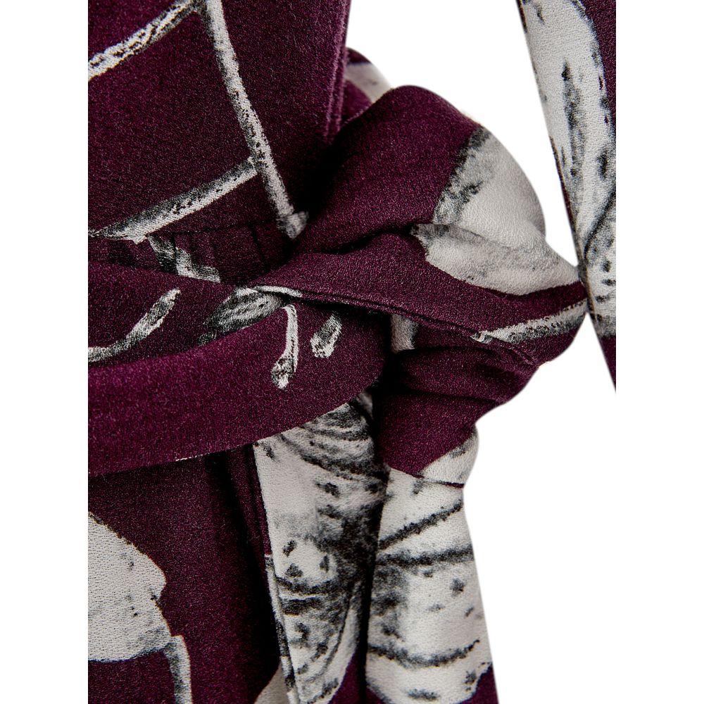 لارديني فستان فيسكوز أرجواني أنيق