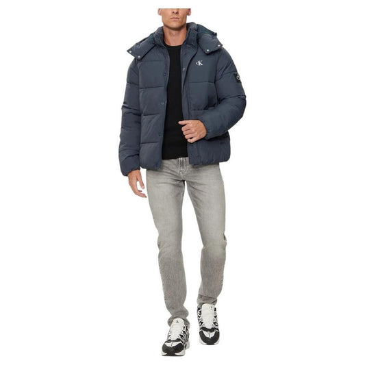 Calvin Klein Jeans Blue Polyamide Jackets & Coat CA-14580600128-IT46 | M