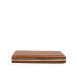 Dolce & Gabbana Brown Leather Clutch Evening Crossbody Bag
