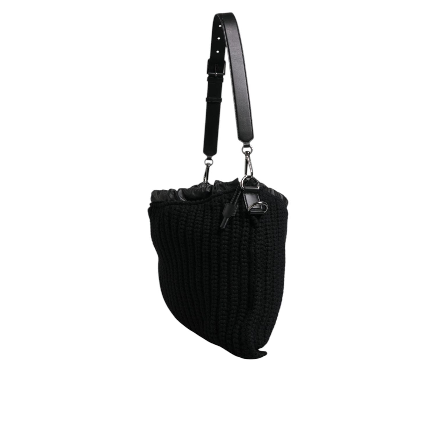 Front view with bag zipped and handles upright.