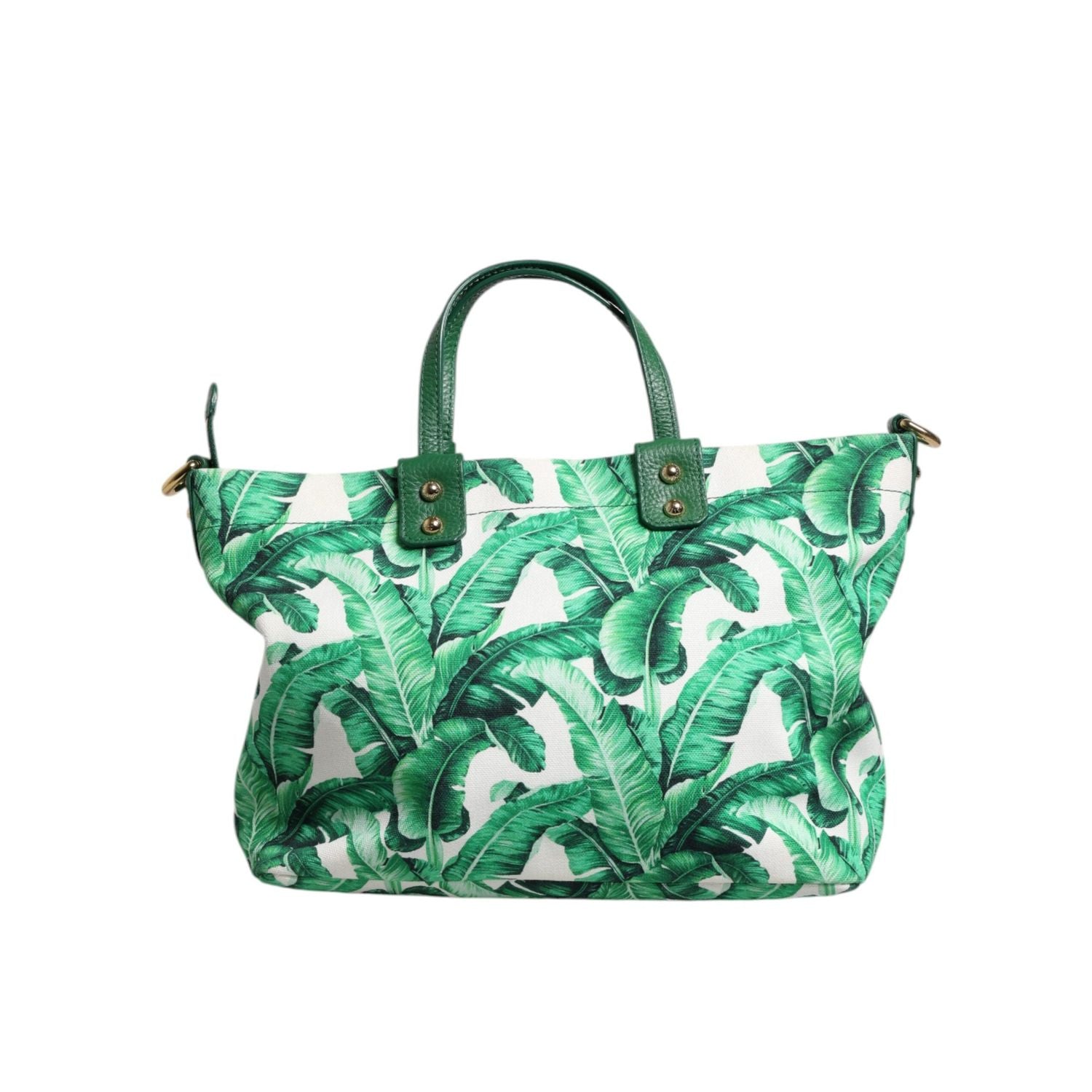 Front view with bag zipped and handles upright.
