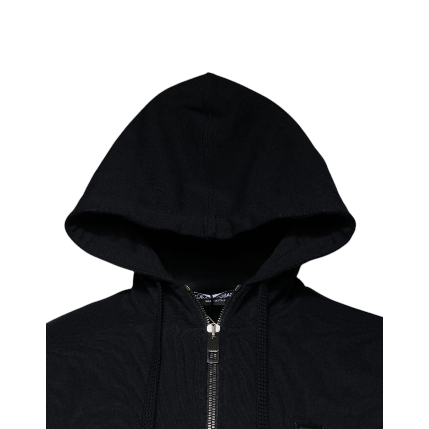 Dolce & Gabbana Blue Logo Full Zip Hooded Sweatshirt Sweater