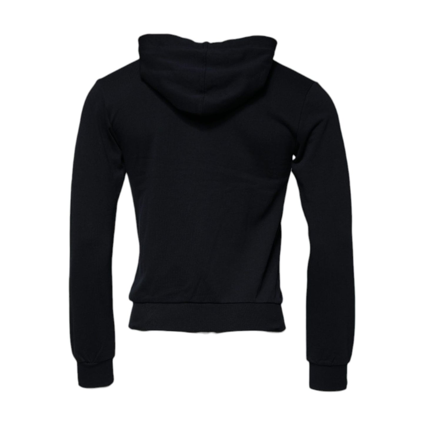 Dolce & Gabbana Blue Logo Full Zip Hooded Sweatshirt Sweater