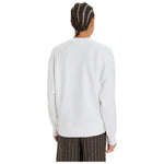 Calvin Klein Jeans White Recycled Cotton Sweatshirt CA-16507300008-IT40|S