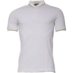 Dolce & Gabbana White Polka Dot Cotton Collared Polo T-shirt TSH87721-44