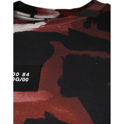 Dolce & Gabbana Multicolor Camouflage Crew Neck T-shirt