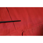 Peserico Red Long Sleeves Pencil Cut Drawstring Waist Dress DR281364-42