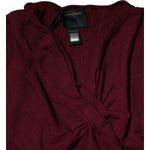 Roberto Cavalli Maroon Jumper Keyhole Knit Pullover Sweater SIG91888-46
