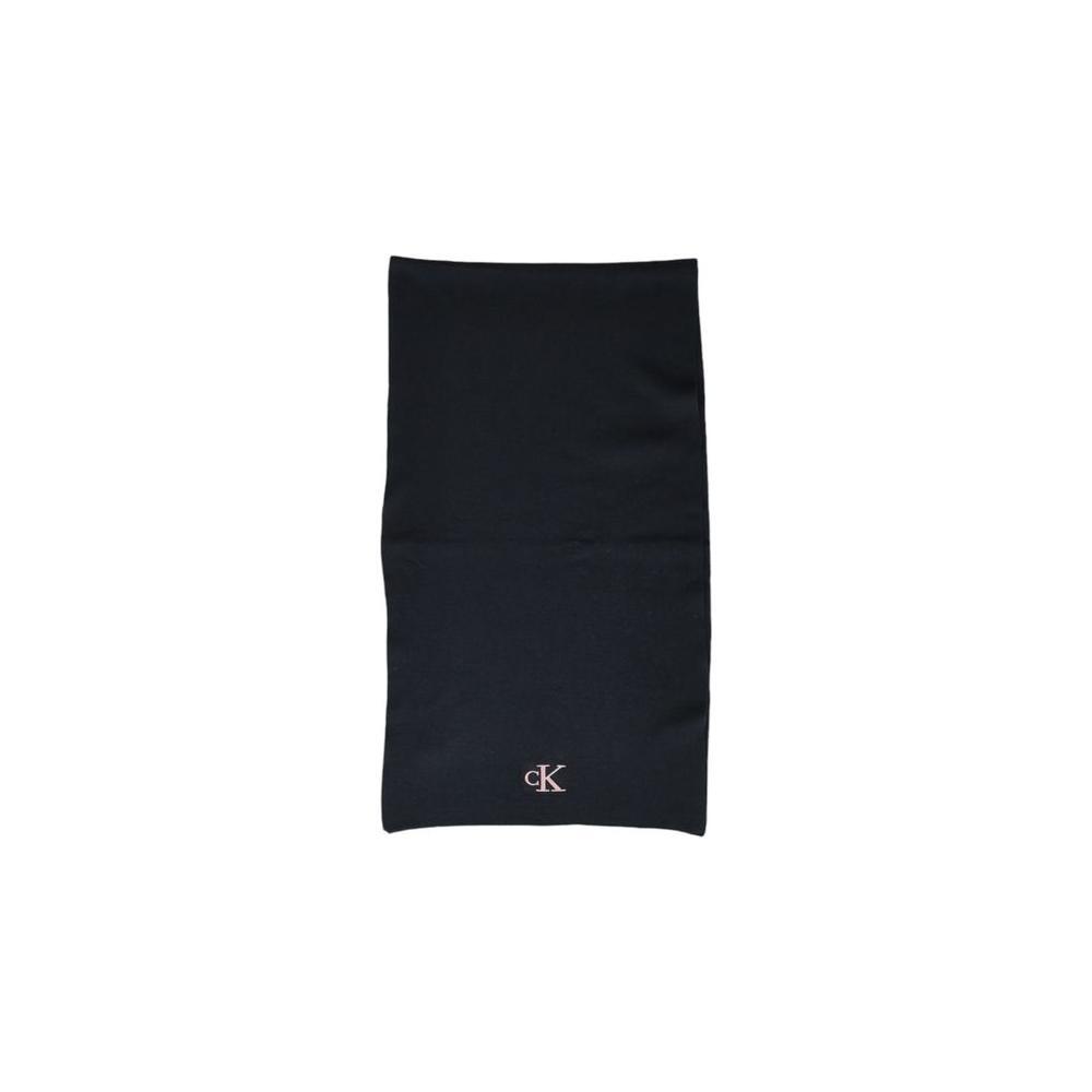 Calvin Klein Black Recycled Polyester Scarf CA-15183700009-ONE SIZE