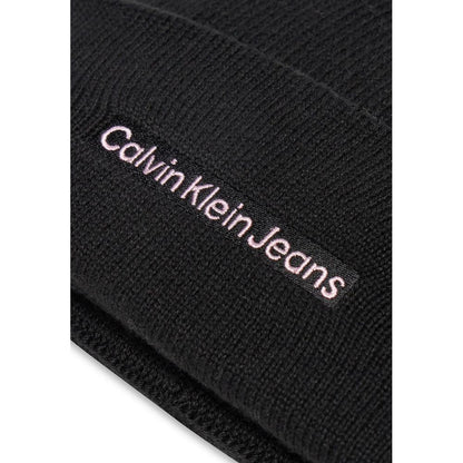 Calvin Klein Jeans Black Cotton Cap (Baseball Hat)