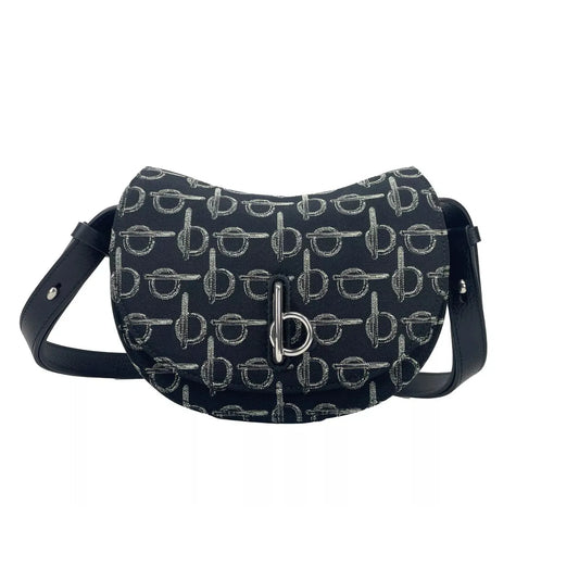 Burberry Mini Rocking Horse Crossbody Bag Purse Black