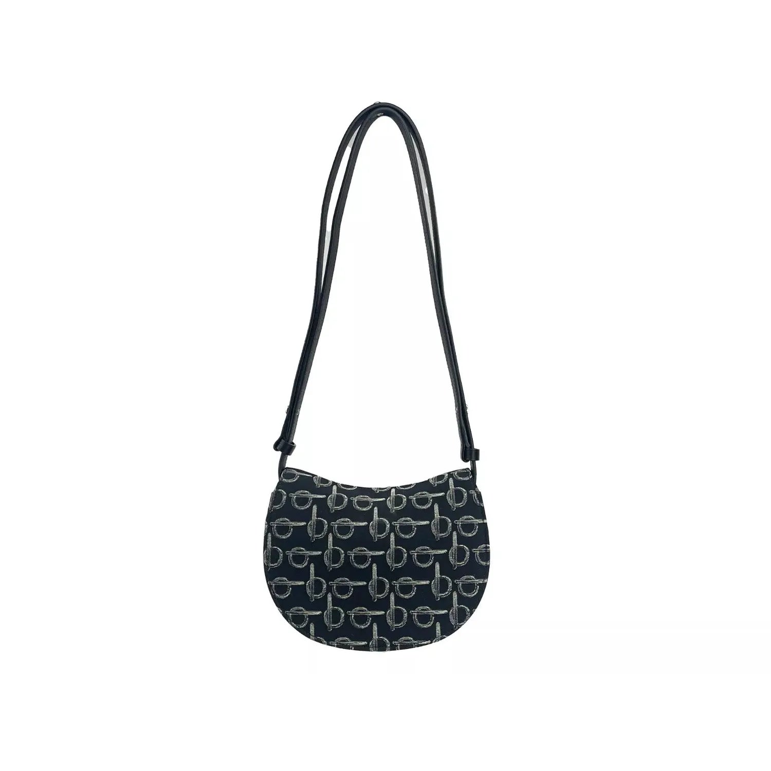 Front view with bag zipped and handles upright.