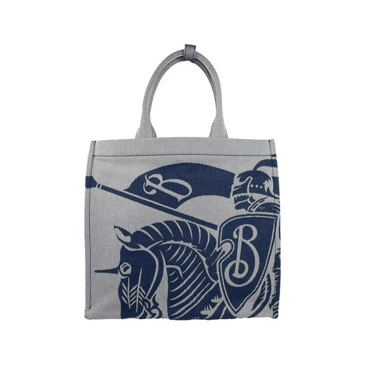 Burberry Navy EKD Canvas Tote Bag With Coin Pouch 40779
