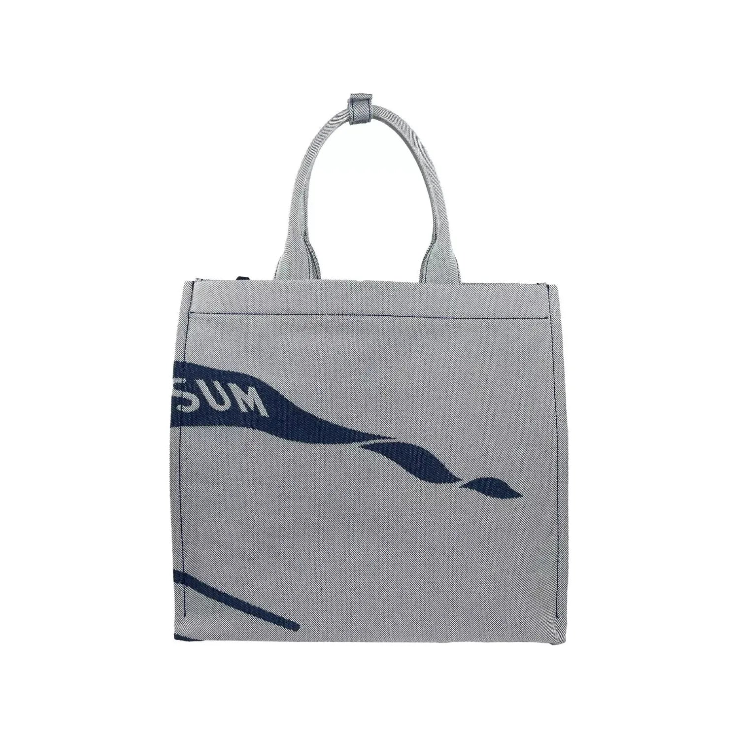 Front view with bag zipped and handles upright.