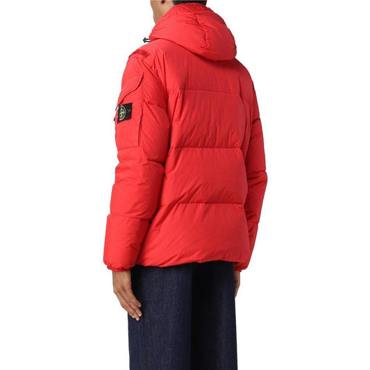 Stone Island Red Nylon Jacket