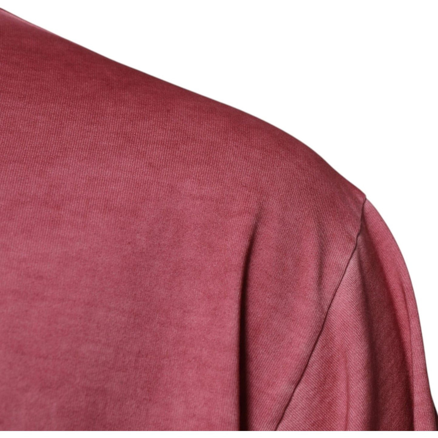 Dolce & Gabbana Pink Logo Print Cotton Crew Neck T-shirt TSH90020-56