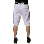 Dolce & Gabbana White Stripe Cotton DG King Bermuda Shorts PAN76021-44