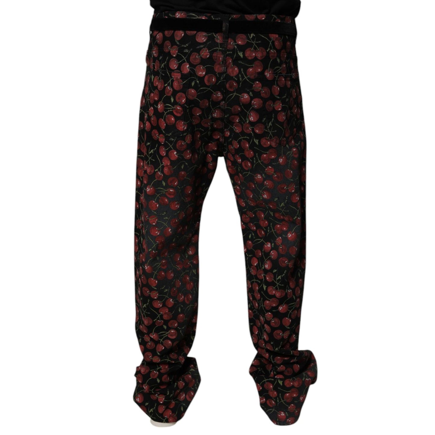 Dolce & Gabbana Black Cherry Cotton Straight Men Denim Jeans