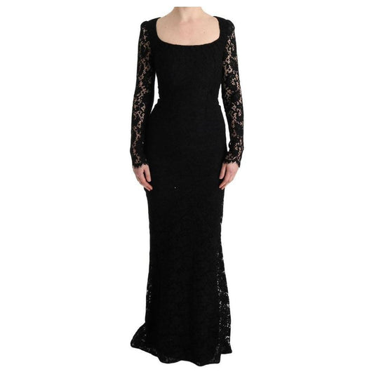 Dolce & Gabbana Black Cotton Dress DO-1280-IT36 | XS