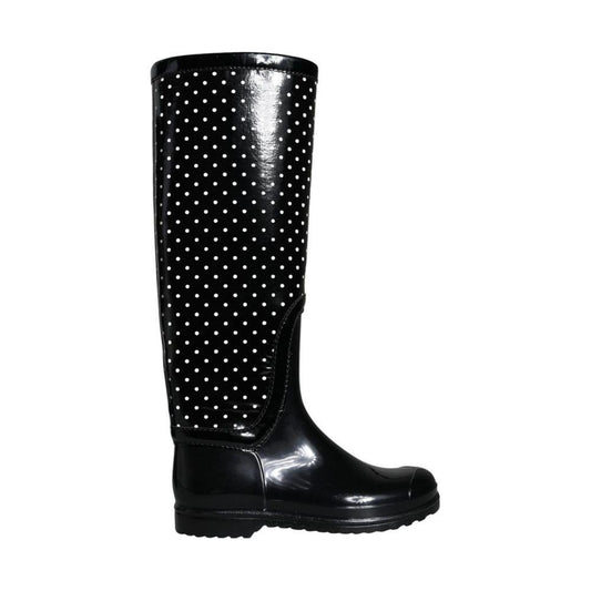 Dolce & Gabbana Black Rubber Boot DO-1331-EU36/US6