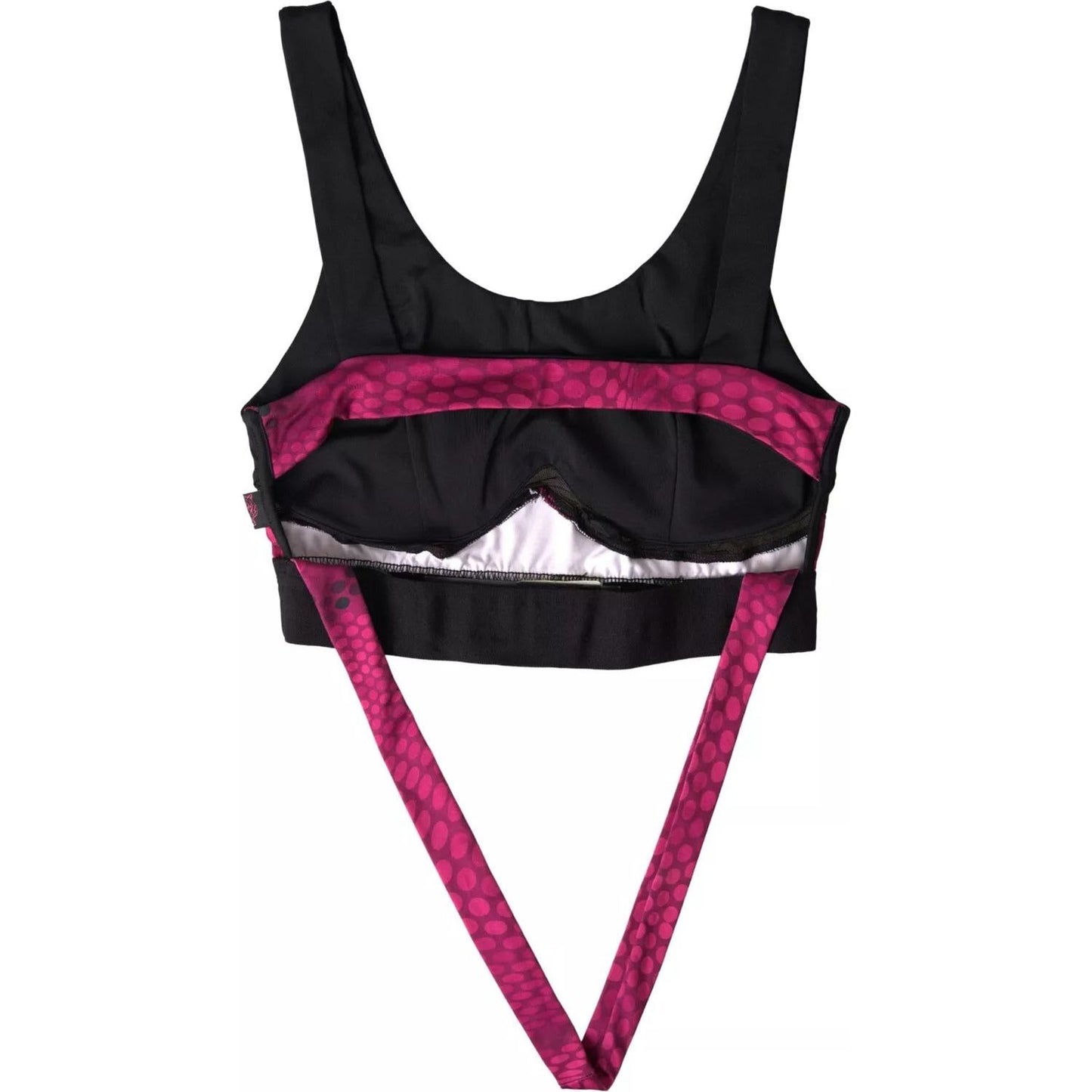 Plein Sport Black Fuchsia Logo Athlete Hannah Bra Underwear