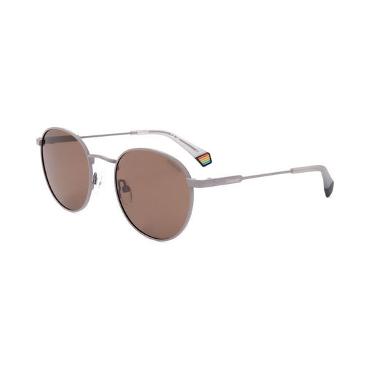 Polaroid Gray Stainless Steel Sunglasses