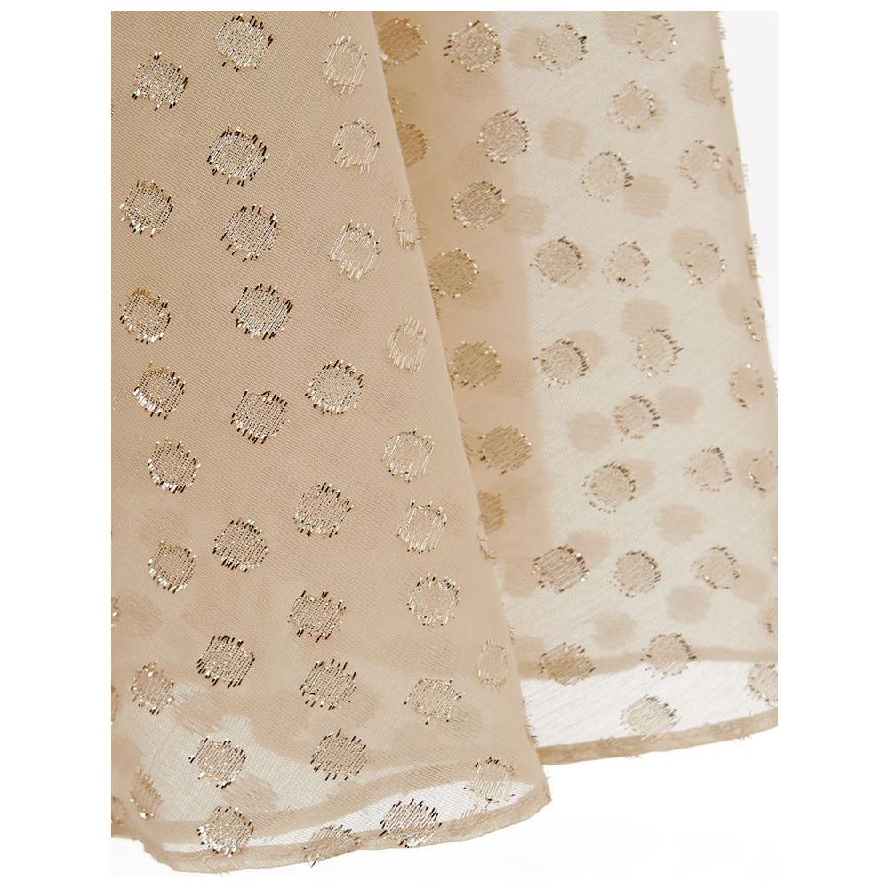 فستان لارديني الأنيق من القطن باللون البيج