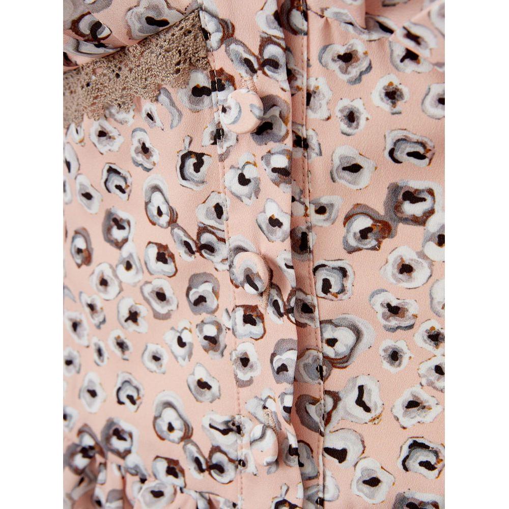 فستان لارديني الأنيق باللون الوردي من الأسيتات لإطلالة مسائية أنيقة