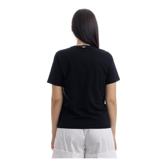 Herno Black Cotton Tops & T-Shirt HE-14898-IT44|L