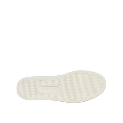 Dolce & Gabbana White Leather Heart Embellished Sneakers Shoes