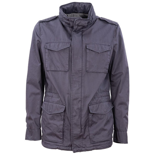 Herno Blue Cotton Jacket HE-14924-IT46 | S
