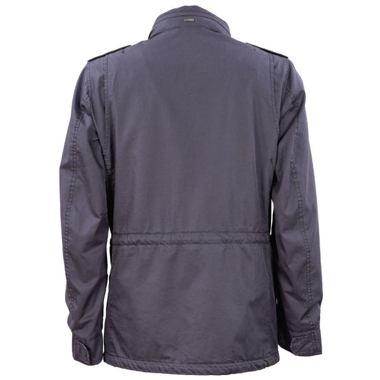 Herno Blue Cotton Jacket HE-14924-IT46 | S