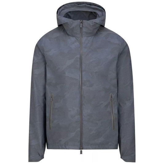 Herno Blue Nylon Jacket HE-14928-IT48 | M
