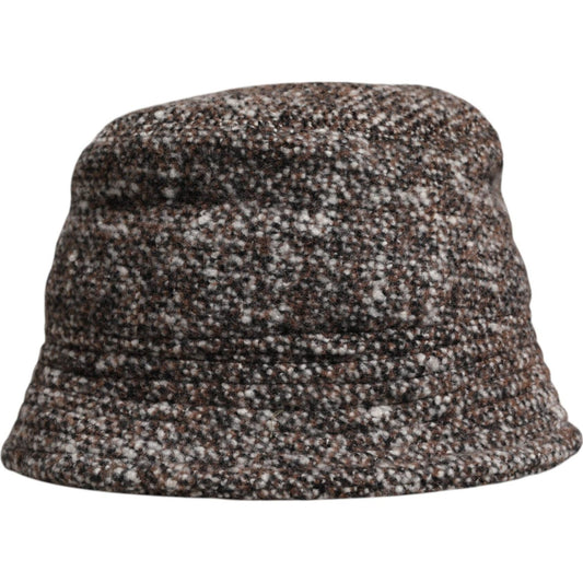 Dolce & Gabbana Brown Alpaca Wool Woven Bucket Hat HAT9726-59