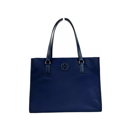 Tory Burch Navy Ella Small Nylon Tote Bag Purse 160633 42396