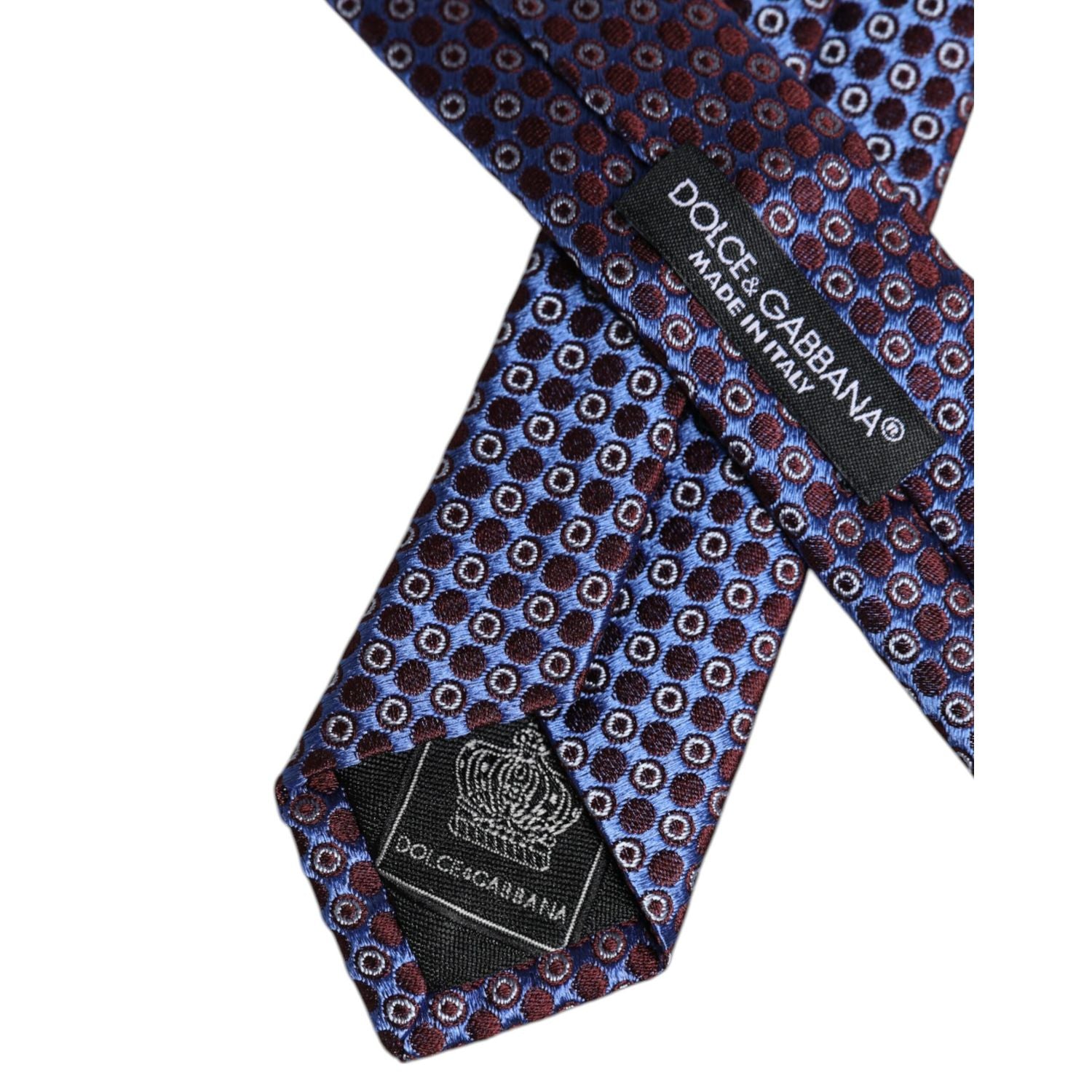 Dolce & Gabbana Multicolor Circles Silk Adjustable Necktie Tie