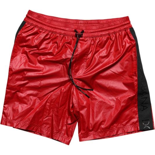 Dolce & Gabbana Red Polyester Beachwear Shorts 2Pc Swimwear BIK1923-3
