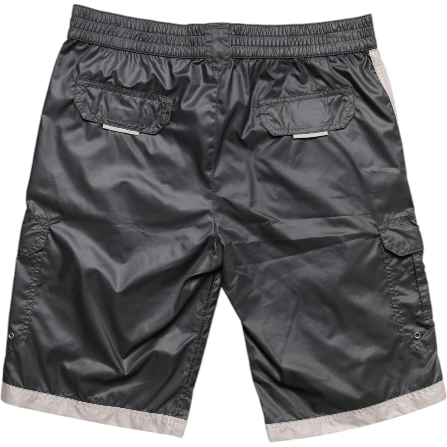 Dolce & Gabbana Gray Polyester Beachwear Swim Shorts Swimwear BIK1941-4