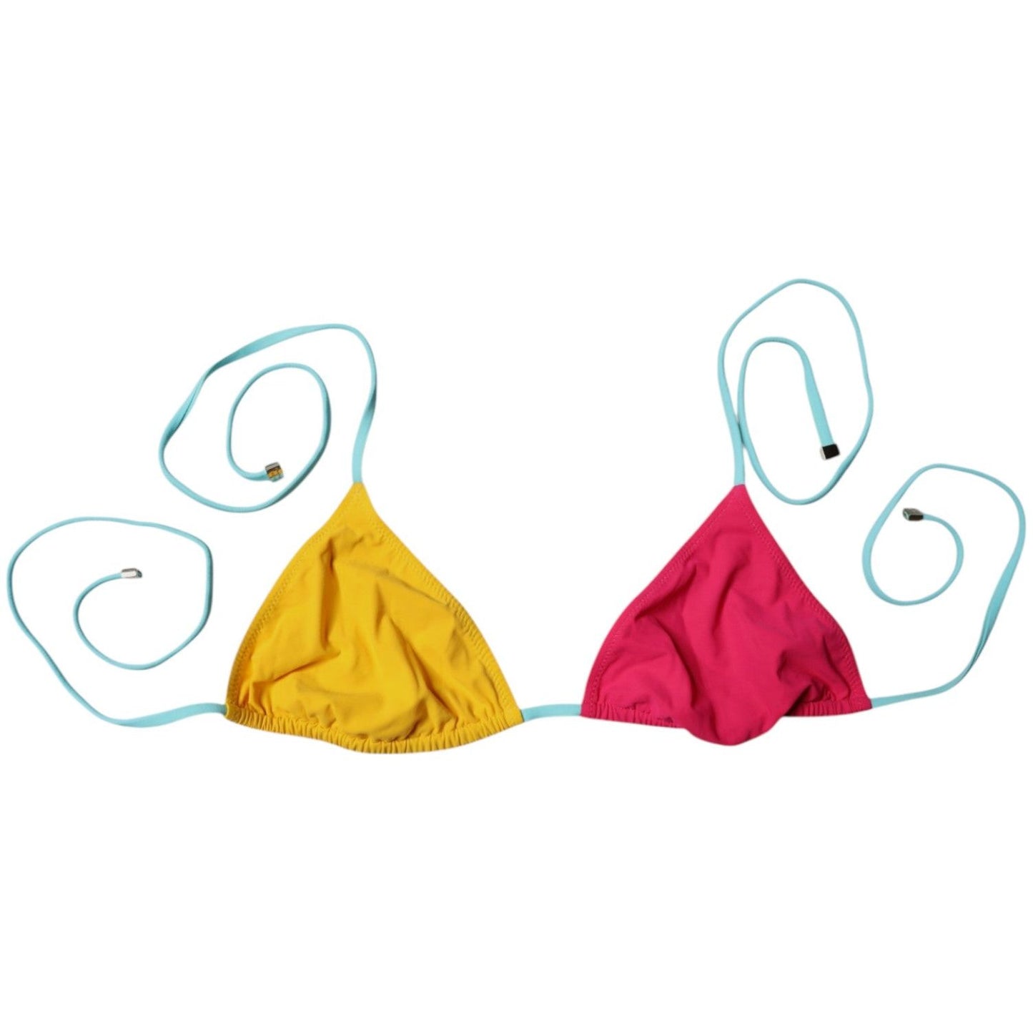 Dolce & Gabbana Multicolor Halter Beachwear Bikini Top Swimwear BIK1997-2