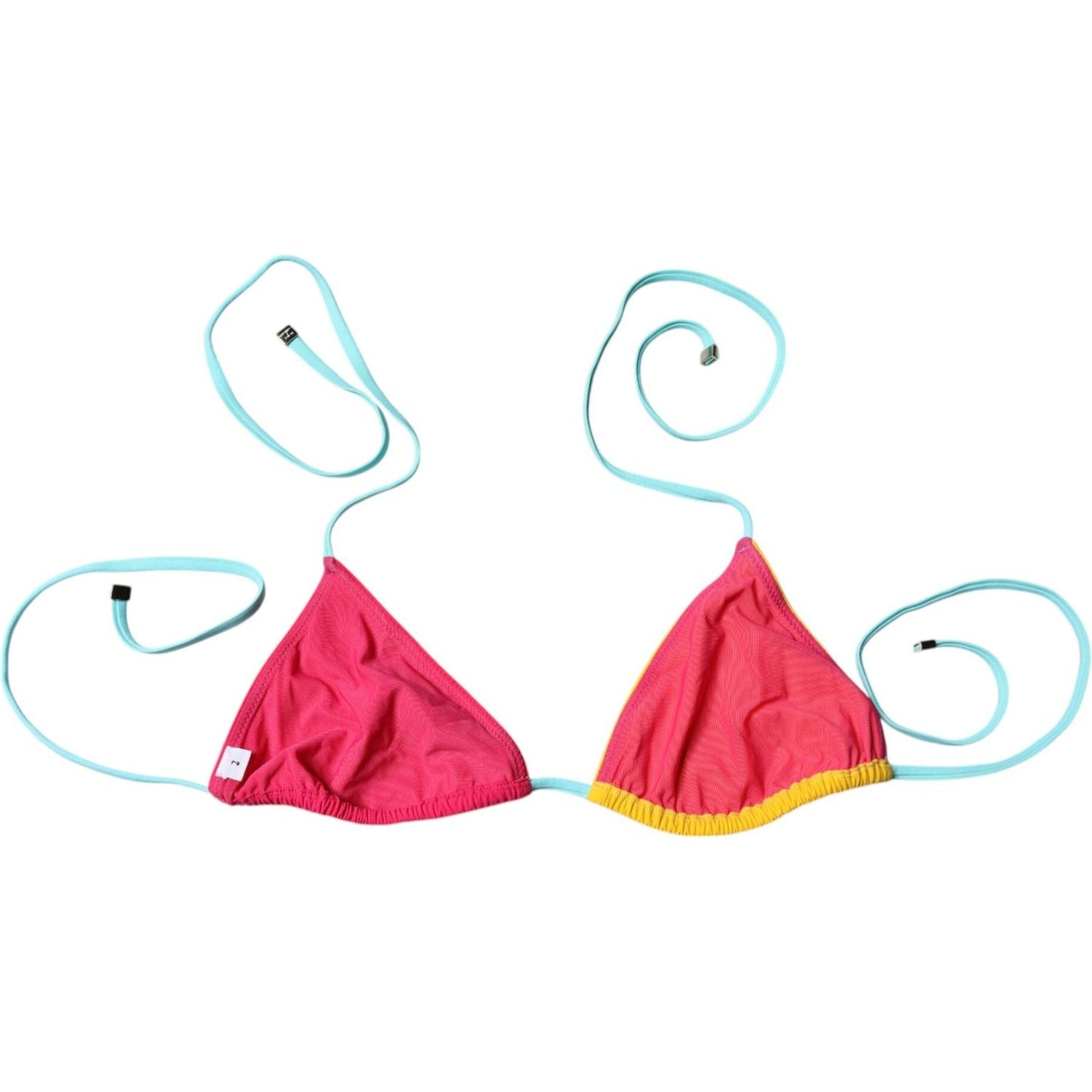 Dolce & Gabbana Multicolor Halter Beachwear Bikini Top Swimwear BIK1997-2