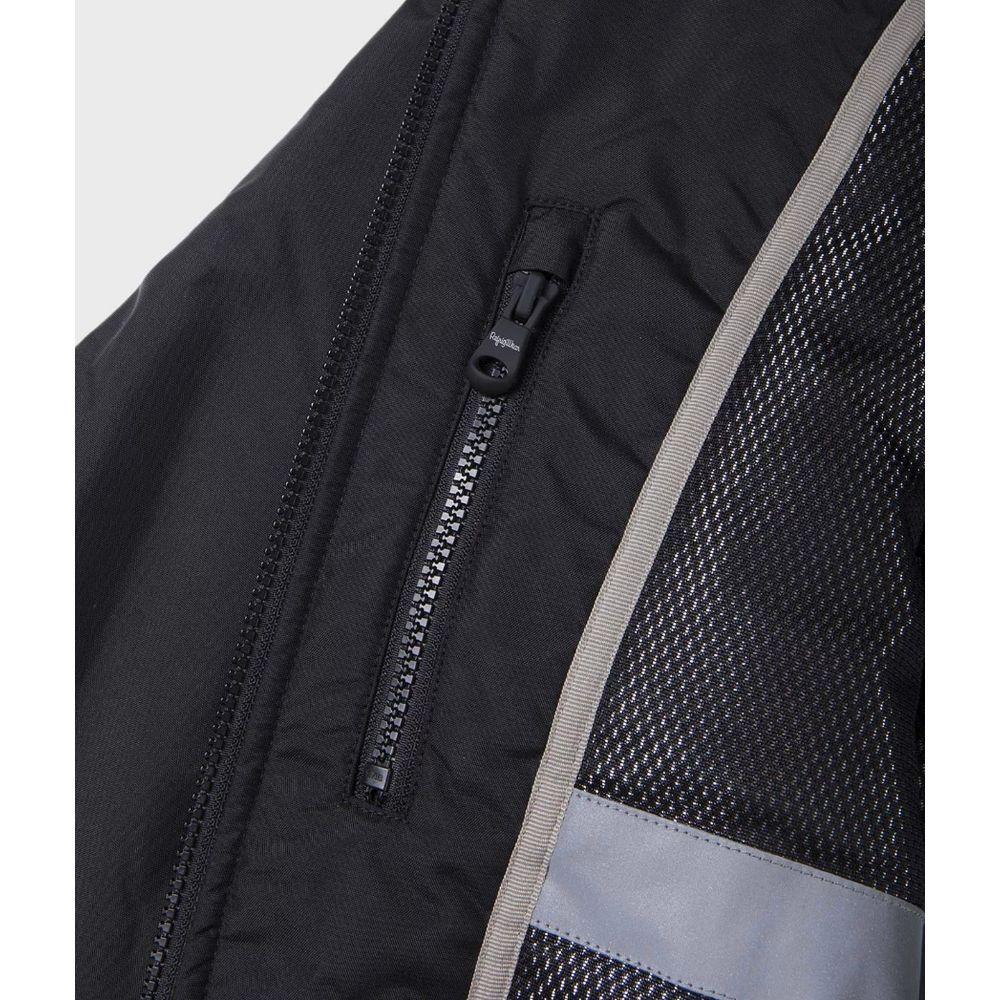 Front view with bag zipped and handles upright.