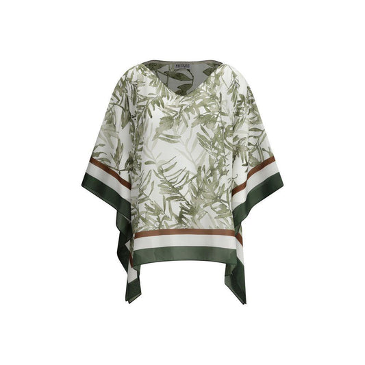 Brunello Cucinelli Silk Blouse BR-MQ992FA902C6001-XXL