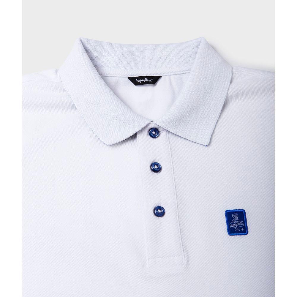 Refrigiwear White Cotton Polo Shirt RE-14995-M