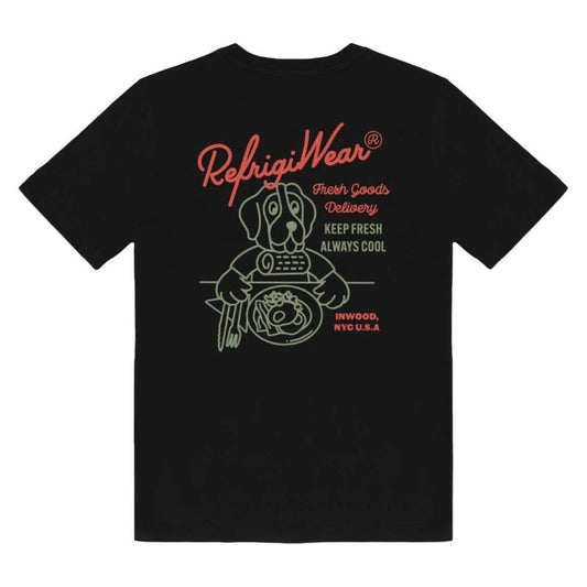 Refrigiwear Black Cotton T-Shirt RE-14992-XL