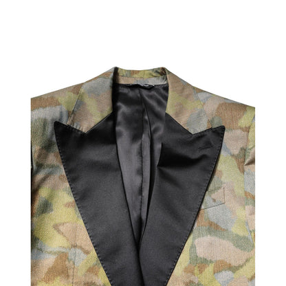 Dolce & Gabbana Multicolor Camouflage SICILIA 3 Piece Suit