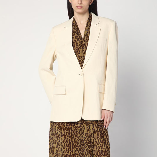 Stella McCartney Single-breasted jacket in butter colour 650149STA49/Q_STELL-9210_102