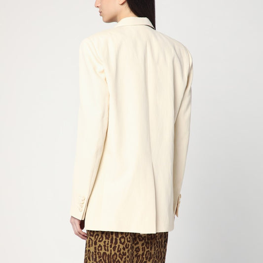 Stella McCartney Single-breasted jacket in butter colour 650149STA49/Q_STELL-9210_102